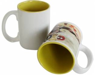 15oz Two-Tone Mug -Yellow