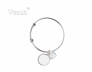 Adjustable Photo Bracelet W/ Round Insert (One Circle)