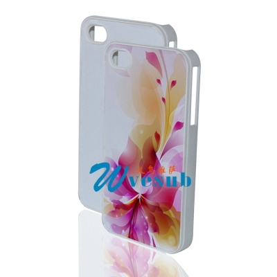 High Quality Sublimation iPhone4/4s Cover-White