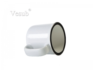 13oz / 400ml Ceramic Enamel Mug (White)