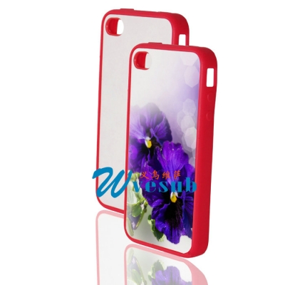 High Quality Blank Sublimation iPhone 4 4s Cover-Red