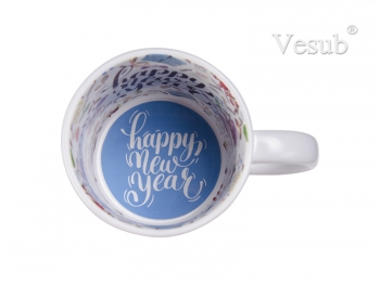 11oz Inside Decal White Mug  (Happy New Year English/Spanish)