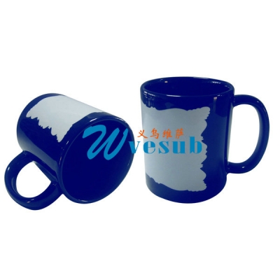 11oz New Sublimation Blue Color Coated Mug
