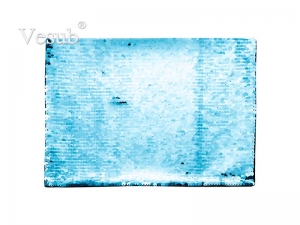Flip Sequins Adhesive (Rect, Light Blue W/ White)