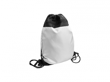Drawstring Backpack(Black Polyester)