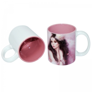 11oz Two-Tone Color Mug-Pink