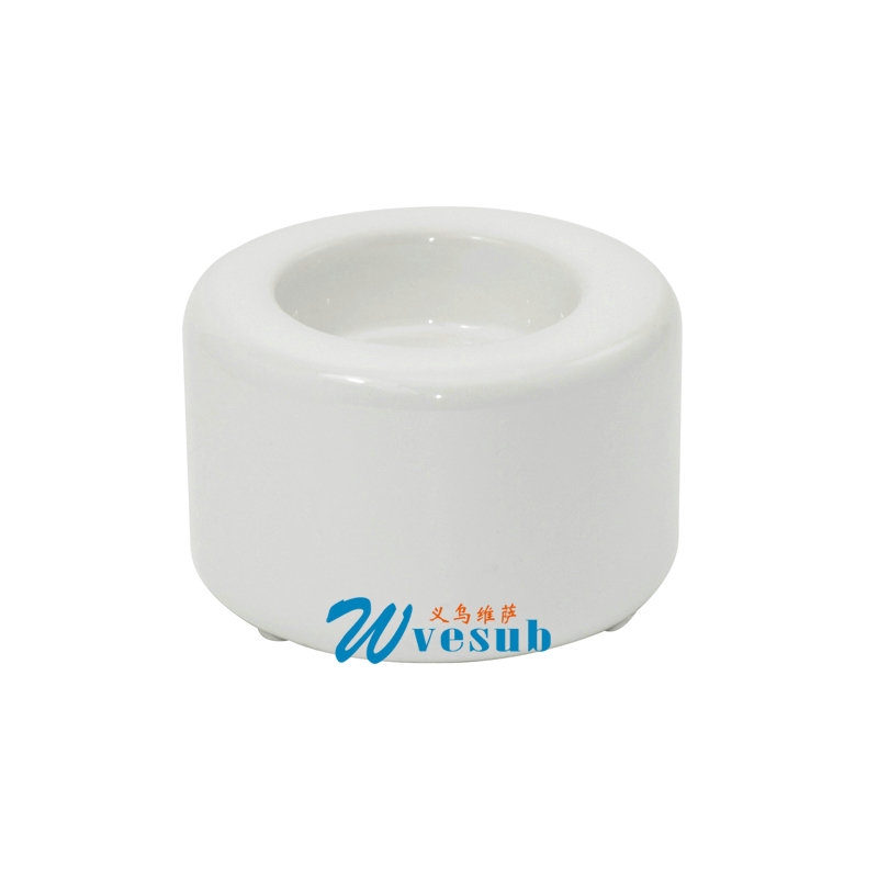 Dye Sublimation Coated Ceramic Candle Holder -8*5cm - VeSub