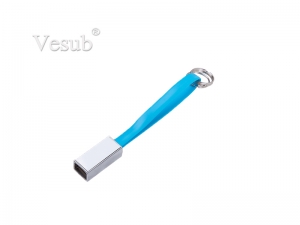Sublimation Portable Data Cable Keychain (Small, Blue)