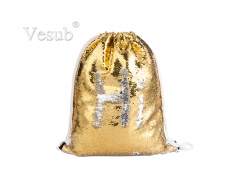 Sequin Drawstring Backpack( Gold/Silver)
