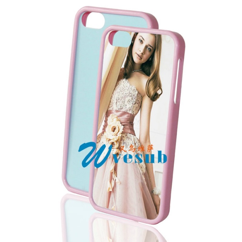 Rubber Sublimation iPhone5 5s Frame-Pink