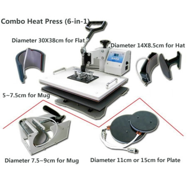 Combo Heat Press (6-in-1)