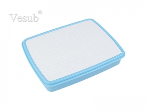 Plastic Lunch Box w/ Grid(Light Blue) w/ Insert
