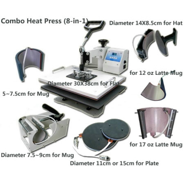 Combo Heat Press (8-in-1)