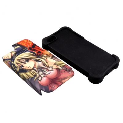 3D 2 in 1 iPhone 5 Cover-Black