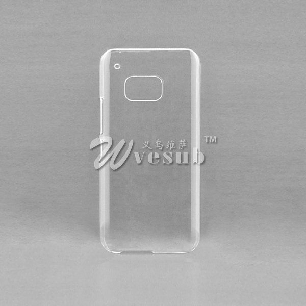 Customized logo 3D Sublimation Clear Glossy Phone Case for HTC M9