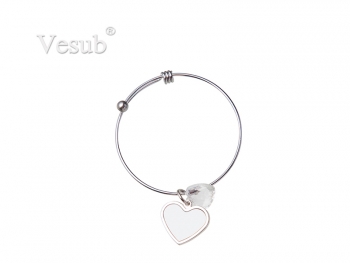 Adjustable Photo Bracelet W/ Insert (One Heart)