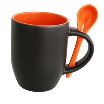 11oz Color Chaning Spoon Mug-Orange