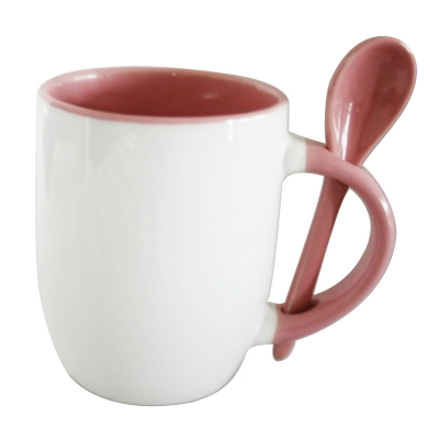 11oz Spoon Mug-Pink
