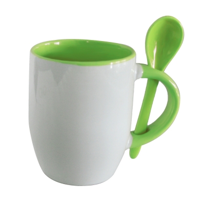 11oz Spoon Mug-Green