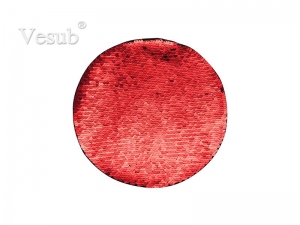 Flip Sequins Adhesive (Round, Red W/ White)
