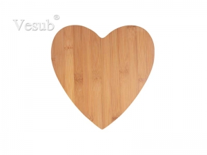 Heart Shaped Bamboo Cutting Board (25.2*25.5*0.9cm) MOQ:1000pcs
