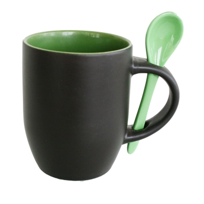 11oz Color Changing Spoon Mug-Green