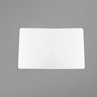 Business Name Card-Plain-Silver
