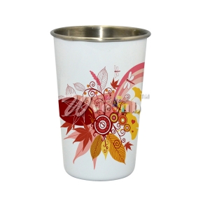 Sublimation 18oz Drink Cup Coffee Mugs Stainless Steel Tumbler DIY Printing Photos Water Mugs-White