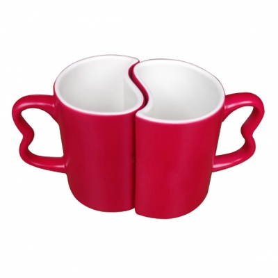 Color Changing Couple Mugs-Red