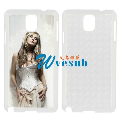 White Plastic Sublimation Samsung Galaxy Note3  Cover