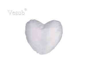 Glitter Heart Shape Pillow Cover (40*40cm,Silver)